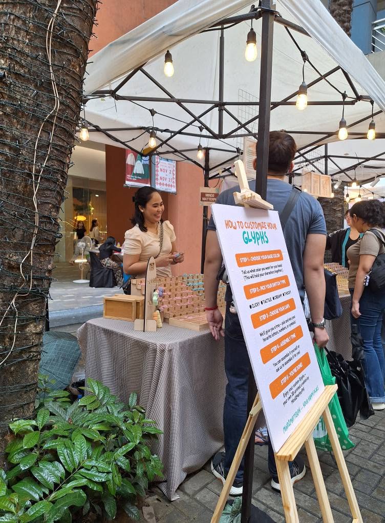 Mind2Matter at a market booth